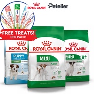 ✔❀Royal Canin Mini Adult/Puppy/Mature 8+ 2kg, 800g FREE Treats Dry Dog Food