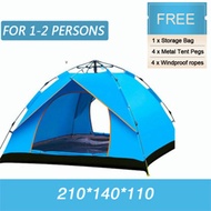 Goture 1-2 3-4 6-8 Person Waterproof Automatic Tent Double Layer Camping Tent Outdoor Dome Camping F