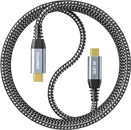 ZeroneTeck USB C to USB C Cable, USB C 3.2 Gen 2 Cable 6FT, 4K USB C to USB C Monitor Cable, 20Gbps High Speed Data Transfer, 100W Charging, for MacBook Pro,iPad,SSD,Dell,LG,ARZOPA,KYY,USBC Monitor