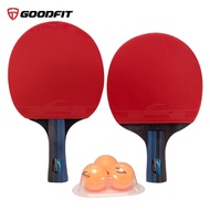 Set of 2 table tennis rackets with 3 GoodFit GF001TS balls included