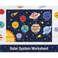 Solar System Planets Matching Activity Education Learning Toys