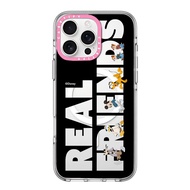 เคสใหม่ดิสนีย์มิกกี้ & เพื่อนๆรุ่นวงแหวนกล้องสีชมพูเคสใส [ไม่เหลือง] กับ Magsafe สำหรับ iPhone 16 Pr