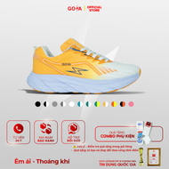 Giày thể thao chạy bộ nam nữ Goya Plus năm 2025 màu trắng vàng V1