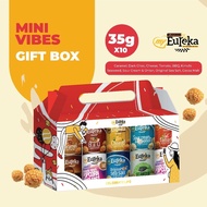 GENUINE!! ORIGINAL PACKAGING! HALAL! Eureka Popcorn Snacks Gift Box [10 Cans x 35g]