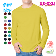 Unisex Long Sleeve Cotton T-Shirt Best Selling Quality Baju T shirt kapas Lengan Panjang (Aful) Lelaki Perempuan Muslimah