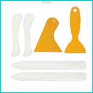 RPAN 6Pcs Professional Paper Creaser Tool Set Ergonomic Grip ABS Bone Folder Tool