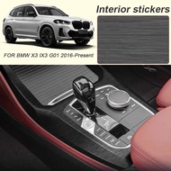 Car Carbon Interior Sticker For BMW X3 IX3 G01 2016-2025 Lifting Window Panel Decal Gear Inner Door 