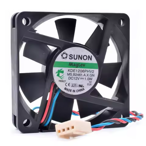 Original KDE1206PHV2 6cm 6015 60x60x15mm 60mm fan 12V 1.0W chassis charger magnetic suspension cooli