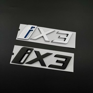 BMW I3 IX3 logo modified with black rear emblem, new IX3 modified with black emblem