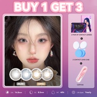 Midroo Rubi Contact Lens Graded 0.00 Colored Contact With Free Lens Case Annually Replace 14.2mm