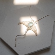 海藍寶魔鬼魚頸鏈