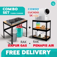 Meja Masak Gas Rak Penapis Air Coway Kitchen Cooking Stove Table Rack Shelf Rak Masak Gas Rak Dapur 