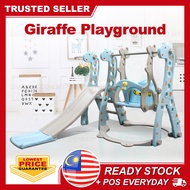 GIRAFFE PLAYGROUND 3 In 1 Indoor Gelongsor Baby Mainan Slides Play Set Outdoor Mini Playground