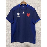 High Quality 2023 world cup France Home Rugby Jerseys Men Short Sleeve Rugby Football Shirt