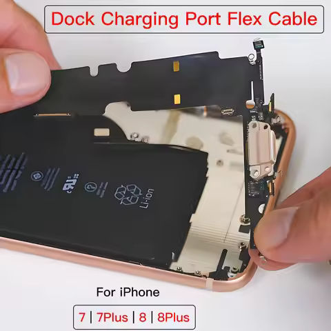 Charging Port Flex Cable Replacement For iPhone 7 8 Plus Dock Charger With Microphone Connector