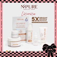 NPURE Licorice Series | Face Wash Toner Serum Moisturizer Pad Sheet Mask