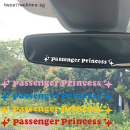 TW 2pcs Mirror Decoration Sticker Passenger Princess Star Mirror Decal Sticker Rearview Mirror Car Vinyl Decoration Funny Car Decal SG