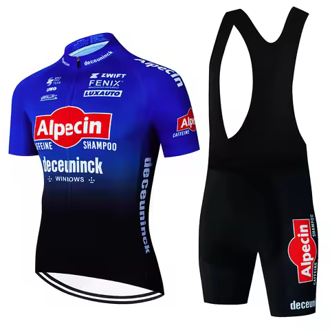 Alpecin Pro Team Cycling Jersey Set Men's Road Bike Shirts Suit Bicycle Bib Shorts MTB Wear Maillot 