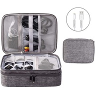 LP-6 STM🌹Travel Cable Bag Portable Universal Digital USB Cable SD Cards Organizer Cord Charger Wires Battery Cosmetic Zi