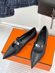 HERMES 愛馬仕 Kelly系列 尖頭 女士瑪麗珍鞋