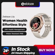 New 2021 Zeblaze Lily Women Smart Watch Aluminum Case IP68 Waterproof Lovely celet Health &amp; Fitness Tracking 30 days Battery