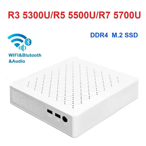 SZBOX Z57 Ryzen 3 5300U/Ryzen 5 5500U/Ryzen 7 5700U MINI PC Windows 11 DDR4 32GB 1TB SSD WIFI BT Des