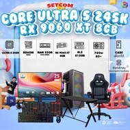คอมโบเซ็ทจบพร้อมเล่น ซื้อ1 ได้ 7 BONMECOM2 คอมประกอบ / CPU CORE ULTRA 5 245K/ RX 9060 XT 8GB/Case เล