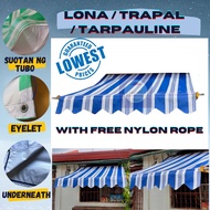 STRIPES TOLDA TRAPAL Waterproof 4.5ft x 12ft LONA COVER - Tarapal / Tolda / Tarpauline / Sun and Rai