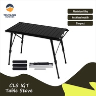 CLS Folding Table IGT Portable Aluminum Allloy Mobile Kitchen Outdoor Camping Cooking Table