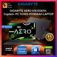 Gigabyte Laptop AERO X16 EG61H Copilot+ PC (Ryzen Al 7 350/16GB/1TB/RTX5060 8GB/16 IPS 165HZ/RGB/BAG