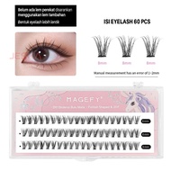 Eyelash extension magefy ukuran 10mm 11mm 12mm lentik  belum dengan lem tahan lama bulu mata tebal l