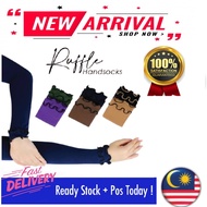 Handsock Muslimah / sarung tangan muslimah Ruffle (sarung lengan tangan aurat) COMFORT MUSLIMAH DOUB