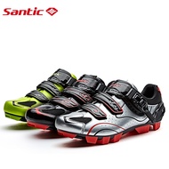 Santic MTB Cycling Shoes for Men SPD Mountain Bike Lock Shoes Bike Accessories Breathable Self-Locking Shoes