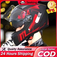 Dual Visor Motorcycle Helmet Topi Keledar Motosikal Protective Helmet Motor Full Helmet Road Racing 