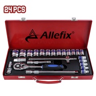 Kunci Socket Wrench 24 pcs Pas Socket Set Car Repair Tool - G-20006