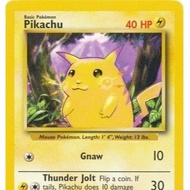 Pikachu - 58/102 - Base Set - Vintage 1999 Unlimited Singles Pokemon Cards