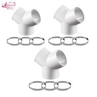 [Abbraccia] Duct Connector Ventilation Fittings Ducting Joint 3 Way Hose Adapter Duct