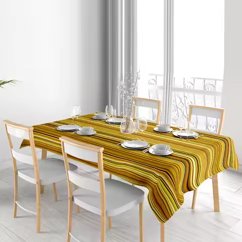 Waterproof Tablecloth Washable Rectangle Vintage Farmhouse Kitchen Dining Table Cover Protector