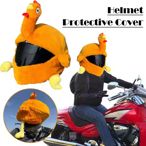 Motorcycle Cartoon Plush Helmet Cover Hallowmas Helmets Hat Funny Christmas Helmet Protective Case f