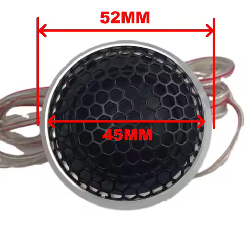 (TW-001)2inch 4ohm 92DB RMS 20W 28MM-coil Aluminum Car Audio Tweeter Speakers With Grill for Cars(1p