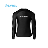 BARREL MEN BASIC SUN RASHGUARD - BLACK ชุดว่ายน้ำ ชุดว่ายน้ำแขนยาว ชุดว่ายน้ำผู้ชาย