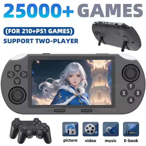 VILCORN sf3000 retro game console handheld, 4.5-inch gaming device, pocket game portable for atari e