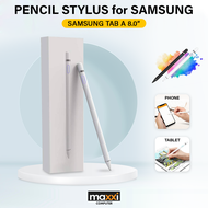 Stylus Pencil Pen for Samsung Galaxy Tab A 8.0 8 inch 2019 S Pen SM-T290 T295 P205 Tablet A8 Rechargeable Tablet Pensil 1st Generation IOS Smooth Feeling Drawing Sketching Gambar