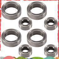 8Pcs Ball Bearings 4X8X3mm 8X12X3.5mm for HSP Himoto E18 WLtoys 1/18 RC Car Spare Parts A949 A959 A9
