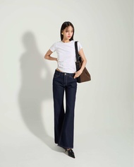 BOURNES - Unwashed Bootcut Jeans ยีนส์ทรงขาม้า