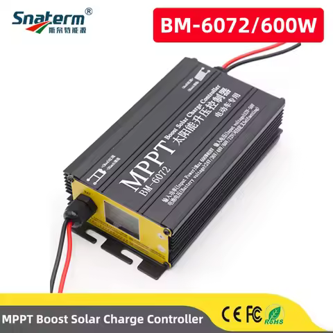 Newly 300W 400W 600W MPPT Boost Solar Charge Controller For 24V 36V 48V 60V 72V Battery System Solar