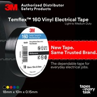 3M Scotch 1710 Vinyl Electrical Tape Temflex 160 Electrical Tape 10 Roll / PVC Tape/ Insulation Tape/ Wire Tap