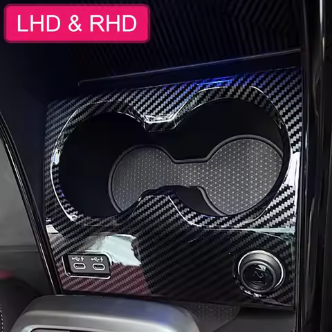 For 2023-2026 BMW X1 iX1 U11 X2 iX2 U10 Carbon Fiber Center Console Cup Holder Cover Trims Stylish