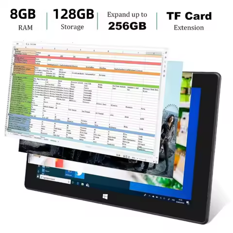 8GB RAM 128GB ROM 10.1" Windows 10 Tablet PC 64bit Intel Atom x5-Z8350 1920 x 1200 IPS Dual Camear H