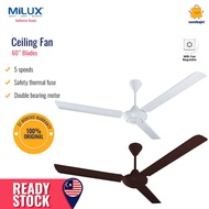 MiLUX Kipas Siling Ceiling Fan (60") MCF-6001 MCF-6001M MCF-6001B